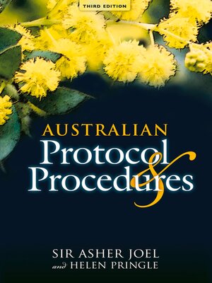 cover image of Australian Protocol and Procedures